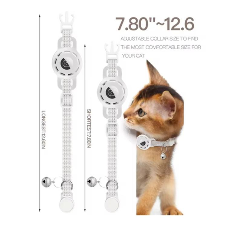 Pet Cat Tracker Collar With S10 GPS Locator Compatible with Apple Find My