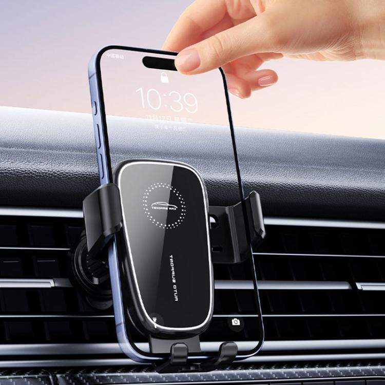 M7 Car Air Vent Gravity Phone Mount With Anti-Drop Tail Clip - Black