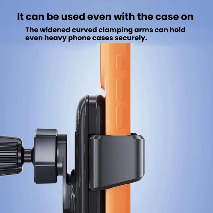 M7 Car Air Vent Gravity Phone Mount With Anti-Drop Tail Clip - Black