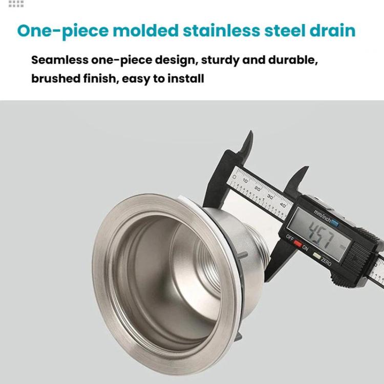 Kitchen Stainless Steel Washbasin Downpipe Fittings Anti-Odor Downpipe Drain Set, Spec: Double Slot 1m Tailpipe