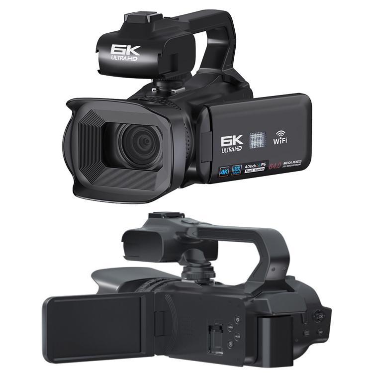64MP 6K 18X Digital Zoom Ultra HD Video Camera With 4-Inch Touch Screen Camcorder 32G With Mic