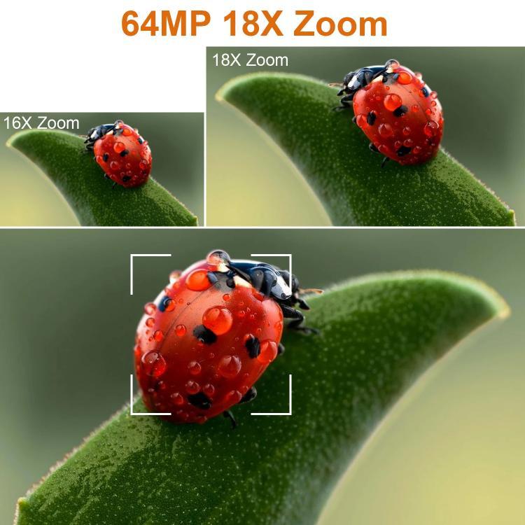64MP 6K 18X Digital Zoom Ultra HD Video Camera With 4-Inch Touch Screen Camcorder 32G With Mic