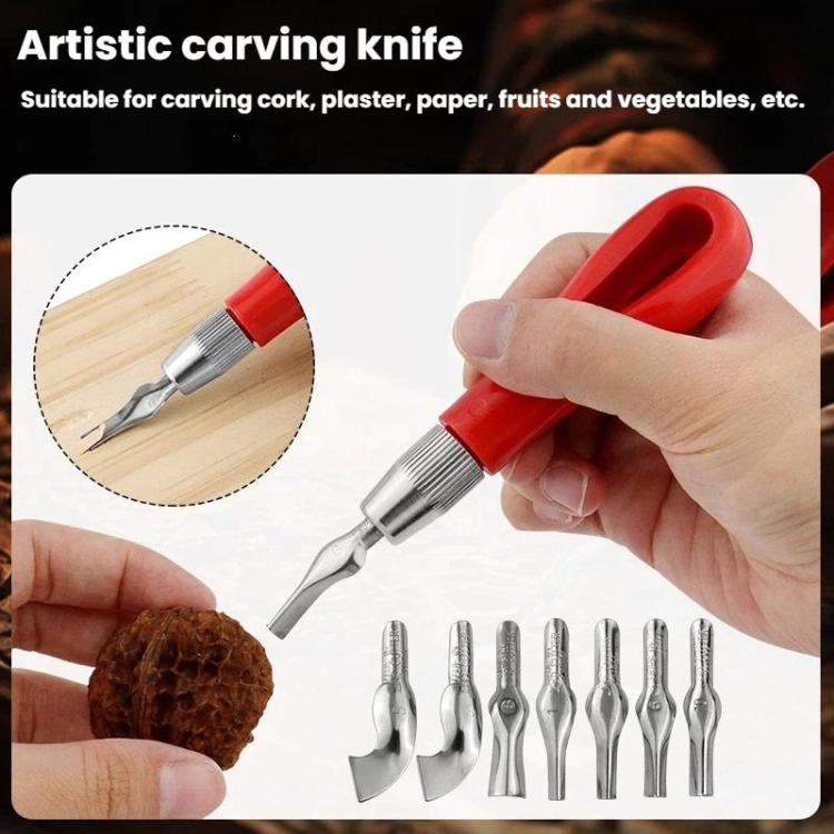 8pcs /Set Printmaking Engraving Knife Set Wood Engraving Knife Combination Tool