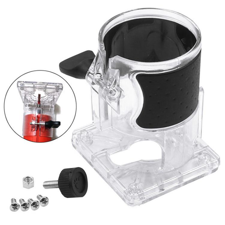 Woodworking Trimmer Carver Engraving Machine Protective Cover - Transparent