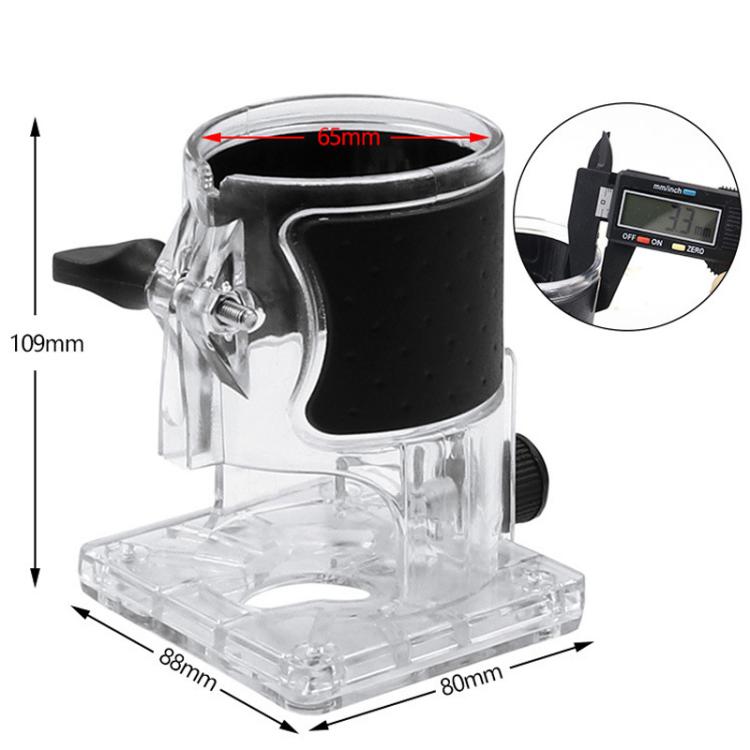 Woodworking Trimmer Carver Engraving Machine Protective Cover - Transparent