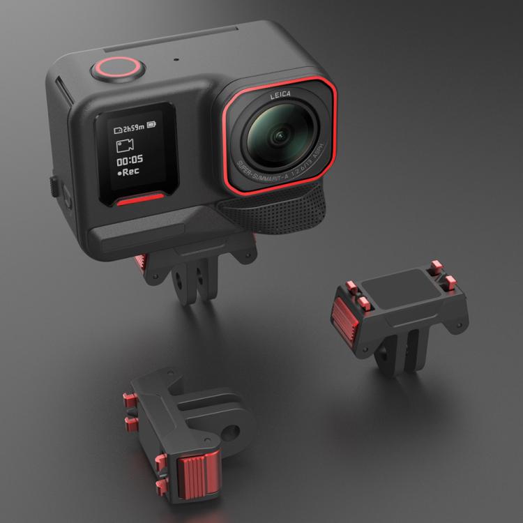 Magnetic Quick-Release Adapter Base for Insta360 X5, Ace Pro 2, Ace Pro - Black