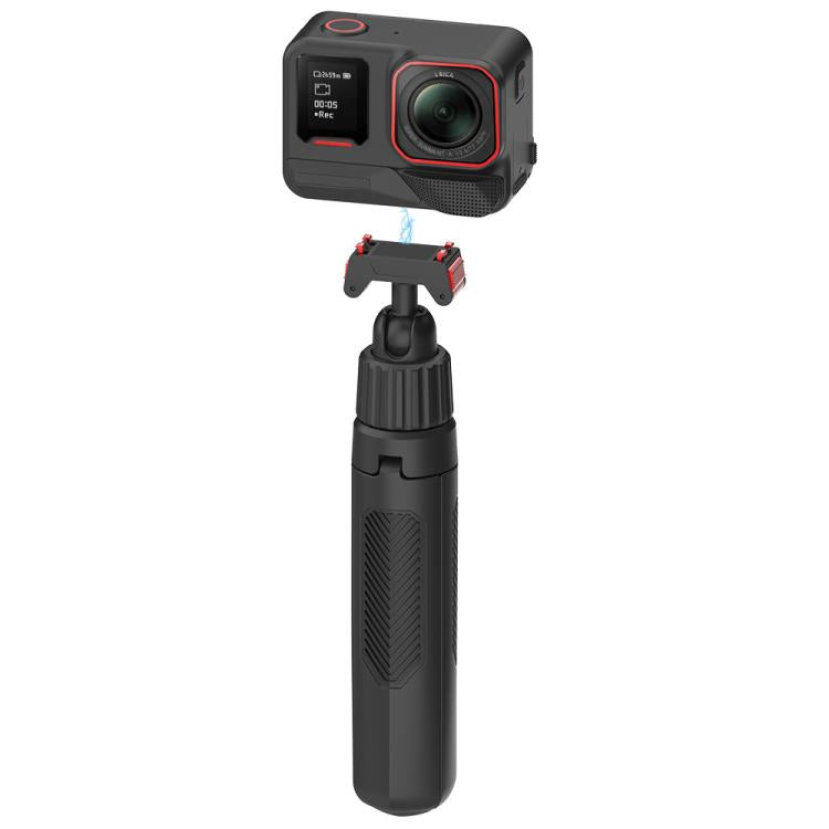 Magnetic Quick-Release Selfie Stick Tripod for Insta360 X5 / Ace Pro 2 / Ace Pro with 360-Degree Rotation - Black