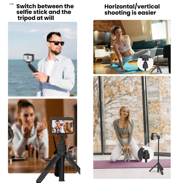 Magnetic Quick-Release Selfie Stick Tripod for Insta360 X5 / Ace Pro 2 / Ace Pro with 360-Degree Rotation - Black