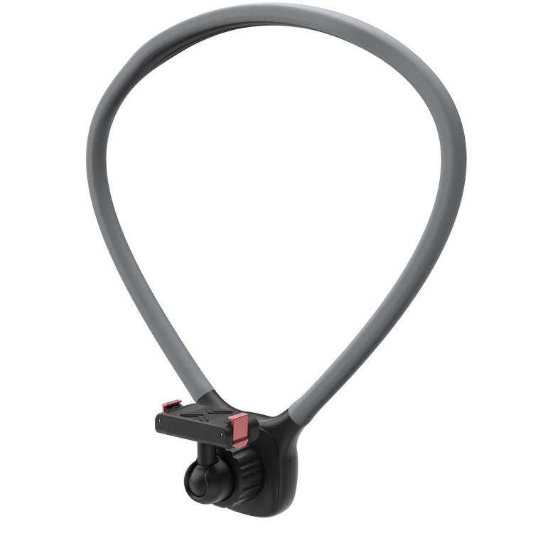 Magnetic Quick-Release Neck Mount For DJI Osmo 360 / Action 5 Pro/ 4 / 3 with 360-Degree Rotating Ball Head & Chest Strap - Black
