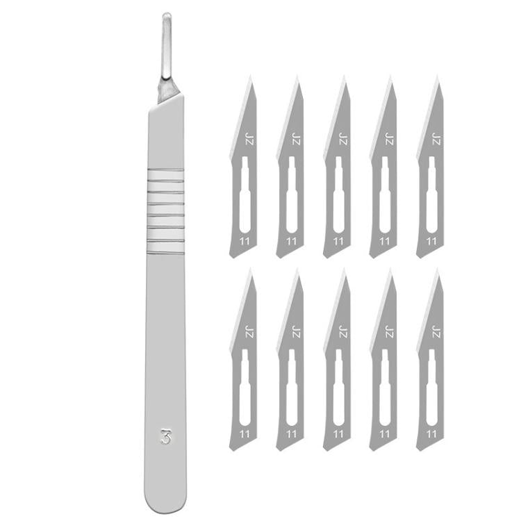 JunBei 11pcs /Set Fruit Carving Knife Set Cell Phone Repair Disassembly Auxiliary Blade Knife Handle, Spec: No.11
