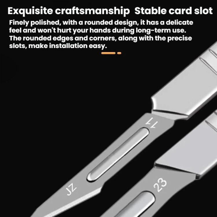 JunBei 11pcs /Set Fruit Carving Knife Set Cell Phone Repair Disassembly Auxiliary Blade Knife Handle, Spec: No.23