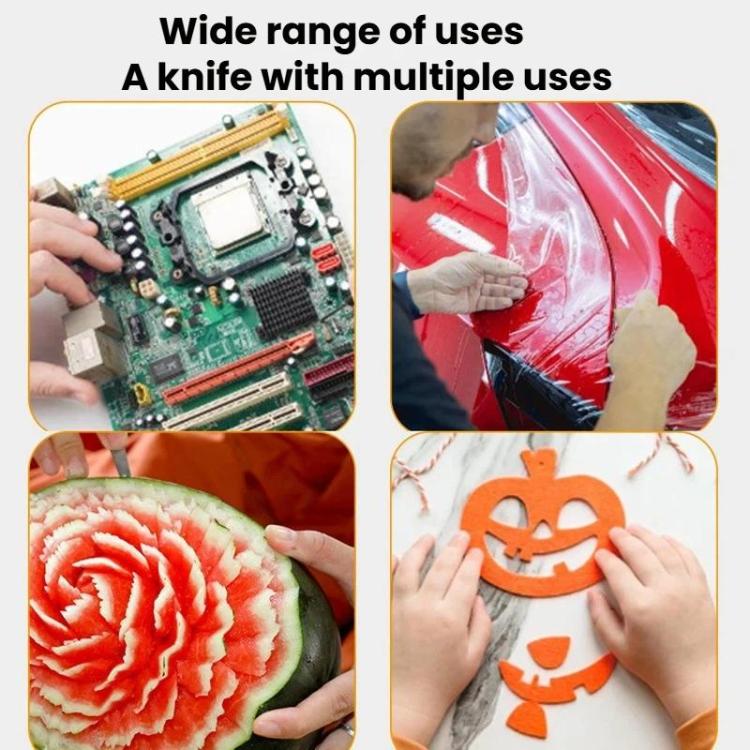 JunBei 11pcs /Set Fruit Carving Knife Set Cell Phone Repair Disassembly Auxiliary Blade Knife Handle, Spec: No.23