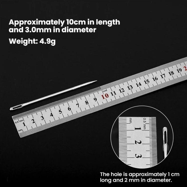 10pcs Large-hole Extra-long Thick Quilt Handmade Sewing Needle, Length: 10cm
