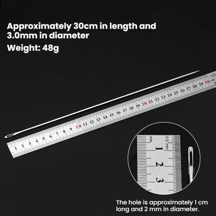 10pcs Large-hole Extra-long Thick Quilt Handmade Sewing Needle, Length: 30cm