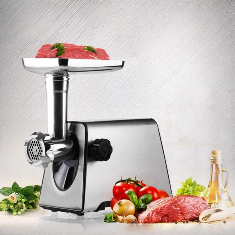 400W Stainless Steel Electric Meat Grinder With Sausage Stuffer US Plug