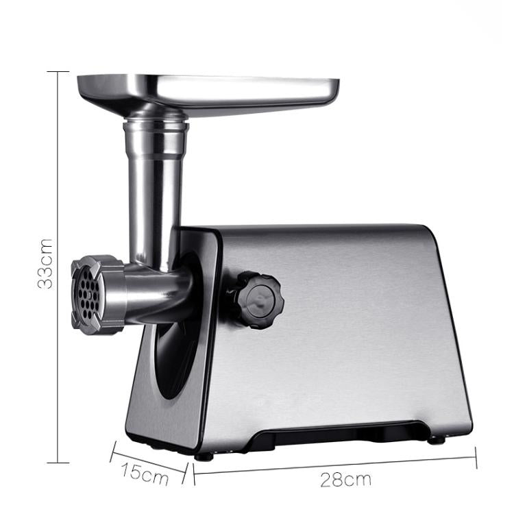 400W Stainless Steel Electric Meat Grinder With Sausage Stuffer US Plug