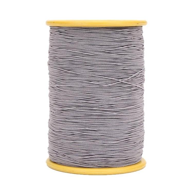 0.45mm Sewing Elastic Cord Rubber Band Core-coated Tag Elastic Thread, Color: Gray