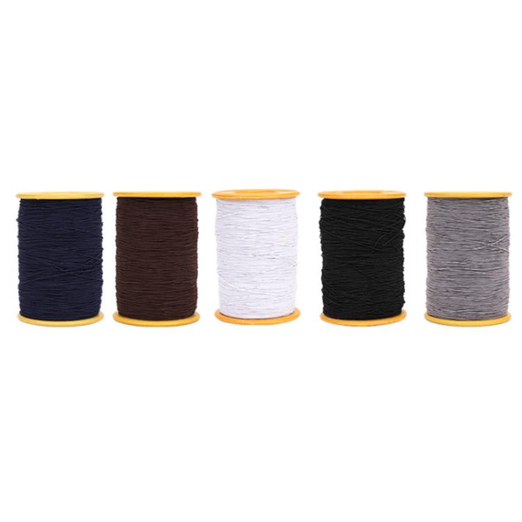 0.45mm Sewing Elastic Cord Rubber Band Core-coated Tag Elastic Thread, Color: Gray