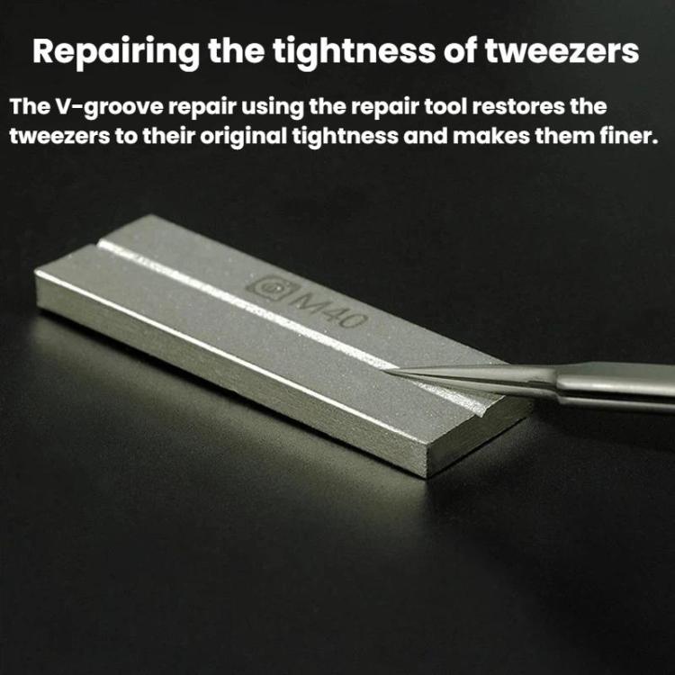 M40 Diamond Sharpening Stone Tweezer, Soldering Iron Tip & Blade Restorer