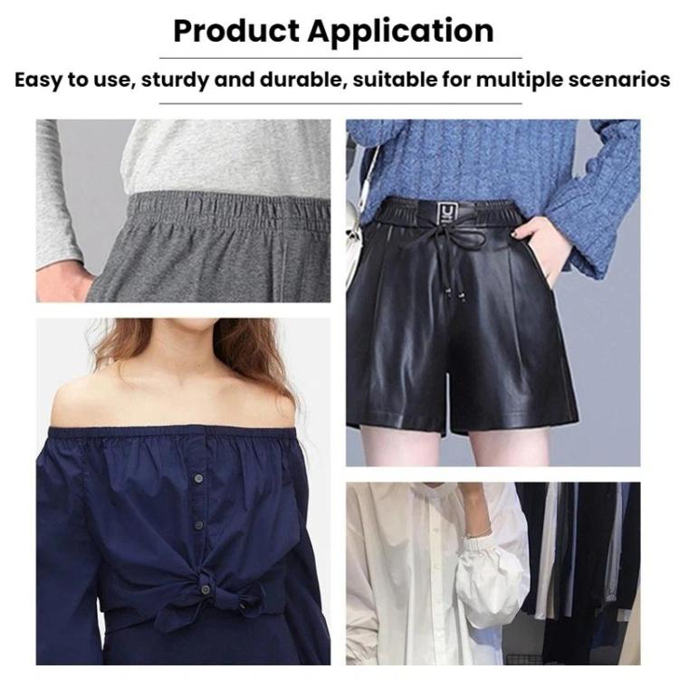 3pcs 3-4MM Hand-sewn High-elastic Waistband For Trousers, Length: 1m