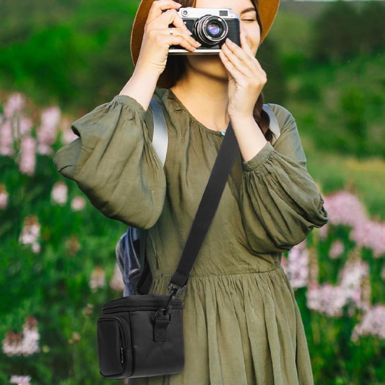 Portable Shoulder Bag for Kodak PIXPRO AZ405 Series & Nikon COOLPIX B500 Digital Cameras Compact Carrying Case - Black