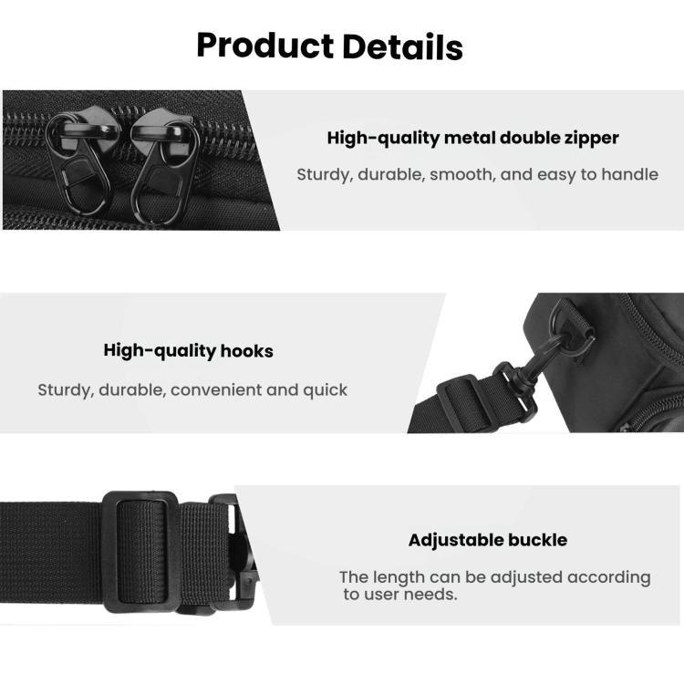 Portable Shoulder Bag for Kodak PIXPRO AZ405 Series & Nikon COOLPIX B500 Digital Cameras Compact Carrying Case - Black