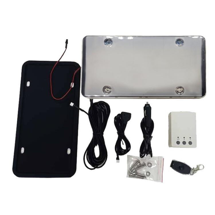 US Standard Fog Version License Plate Frame Remote-Controlled Car License Plate Protector, Spec: Single
