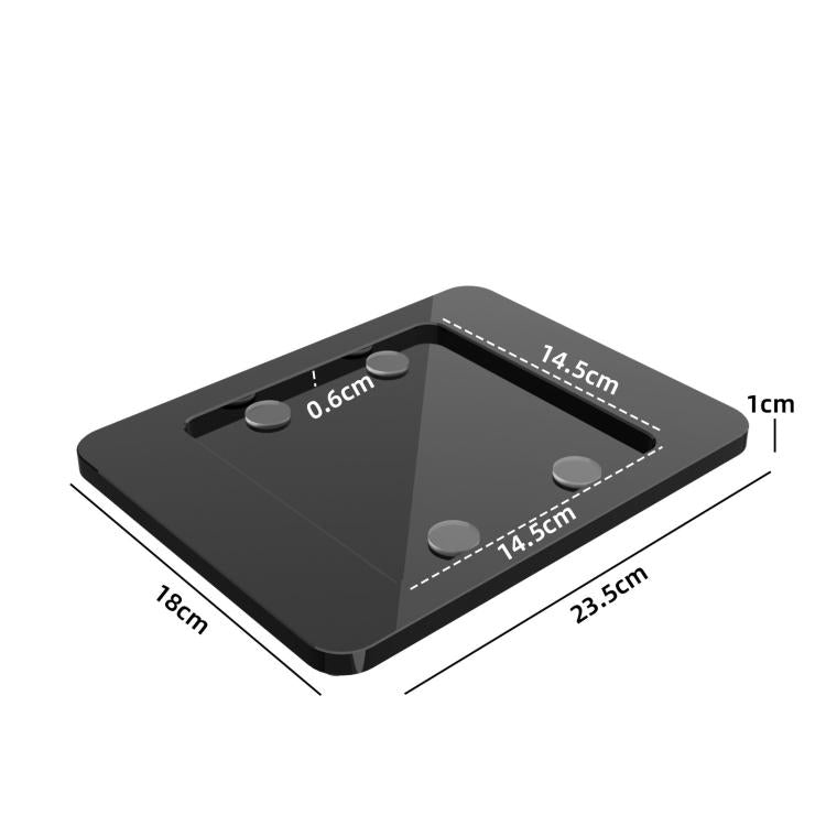 For 24-Inch IMac M1-M3 Acrylic Widened Base Desktop Stand Enhanced Stability Holder - Black
