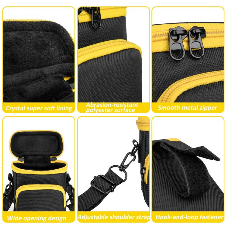 Portable Camera Carrying Case For Kodak FZ45 CCD Cameras Dual Use Shoulder/Belt Bag - Black