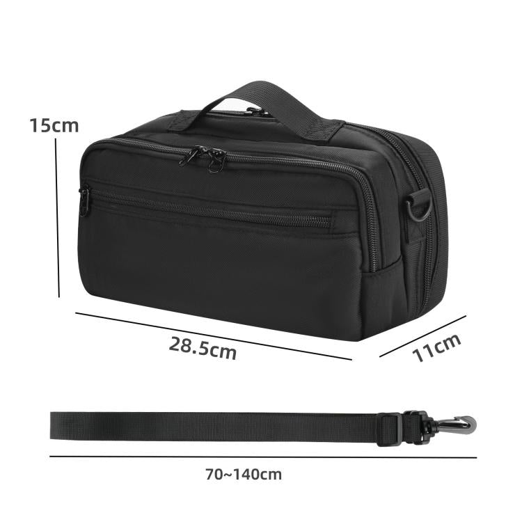 Carrying Case for Nintendo Switch 1 / 2 Protective Messenger Bag with Padded Compartment for Console, Controllers, and Accessories - Black