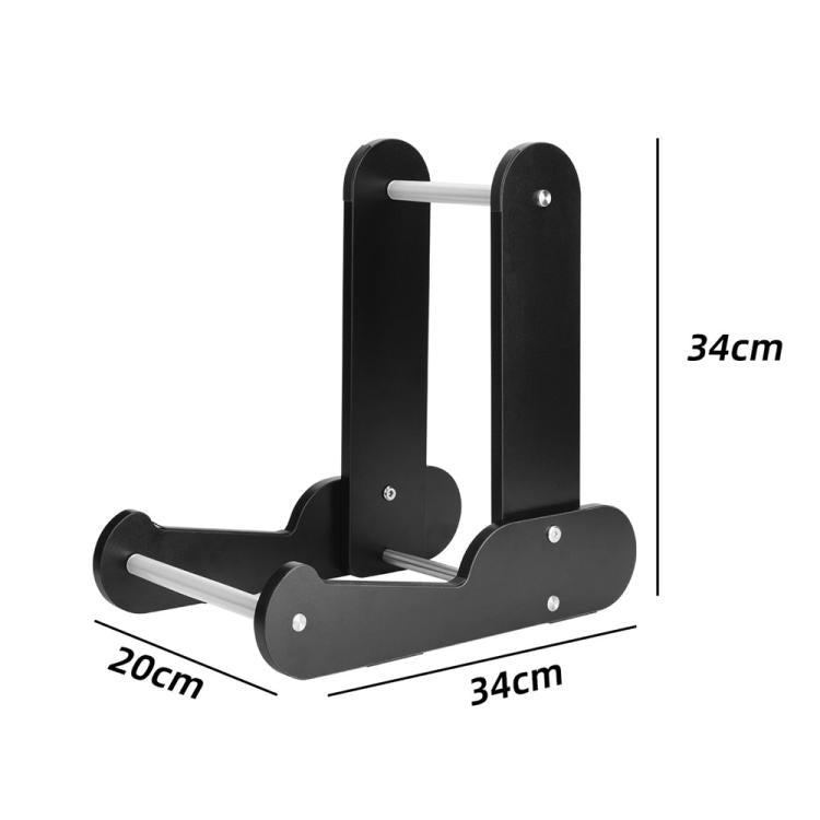 Wooden Vertical Guitar Stand for 39-41 Inch Electric, Acoustic, and Classical Guitars Storage and Display Holder - Black