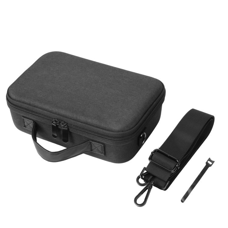 For Mac Mini M4 / M4 Pro 2024 Hard Shell EVA Carrying Case Portable Shoulder Messenger Bag - Black