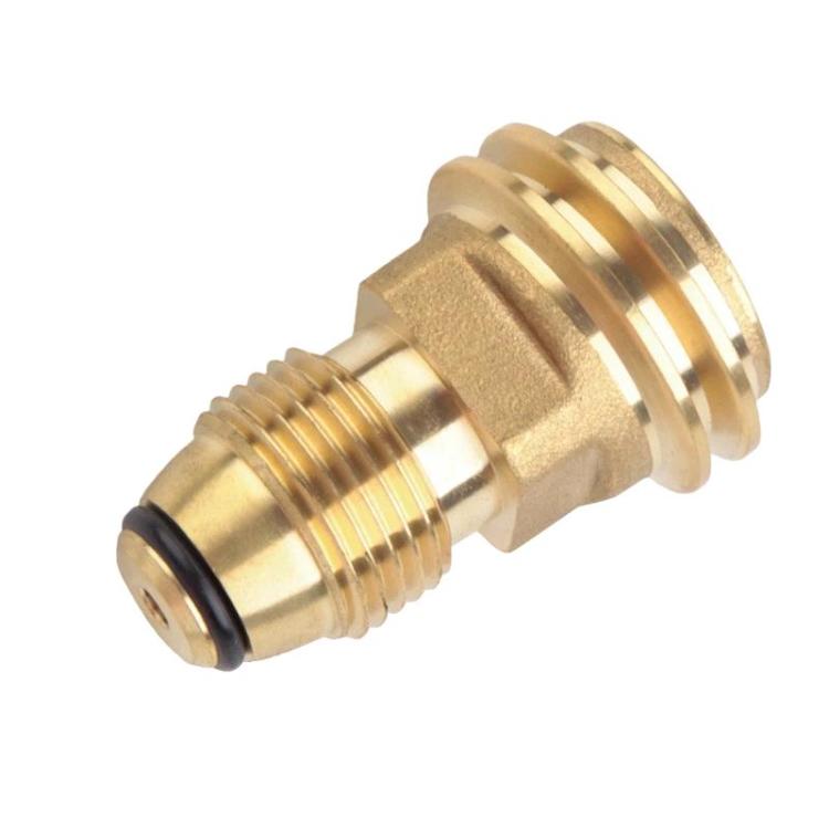 Outdoor Camping Propane Refill Adapter Portable Gas Stove Conversion Connector - Yellow