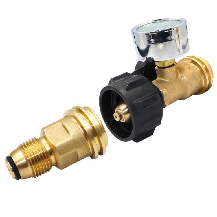 Outdoor Camping Propane Refill Adapter Portable Gas Stove Conversion Connector - Yellow