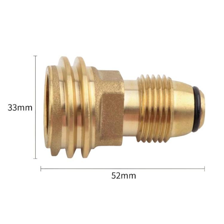 Outdoor Camping Propane Refill Adapter Portable Gas Stove Conversion Connector - Yellow