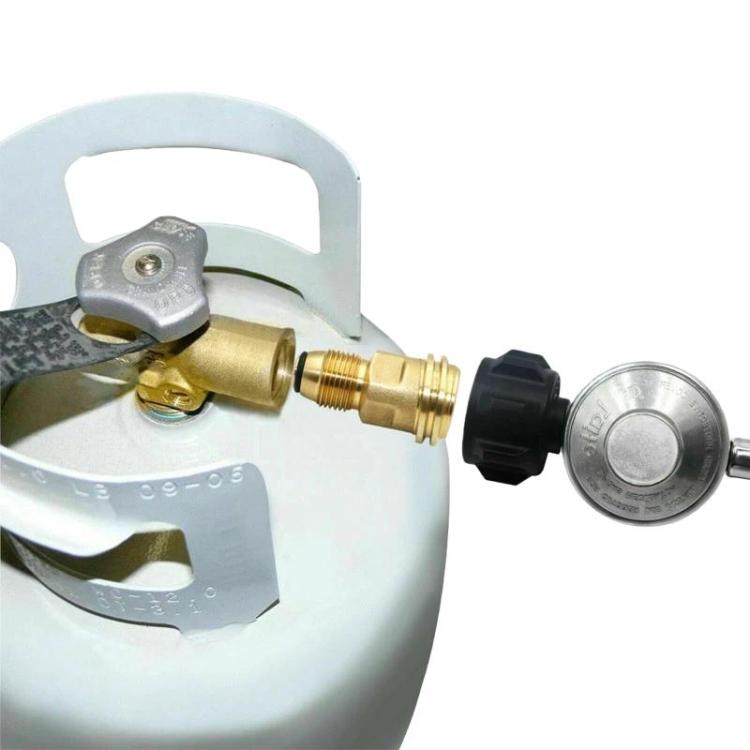 Outdoor Camping Propane Refill Adapter Portable Gas Stove Conversion Connector - Yellow