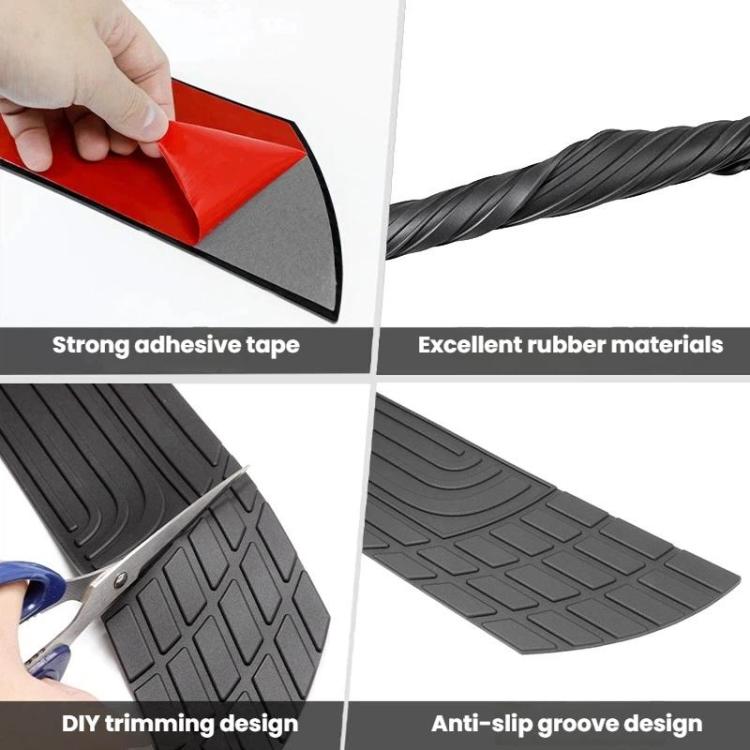 P126 104cm Car Trunk Anti-Collision Protection Strip DIY Bumper Guard Sticker For Sedans