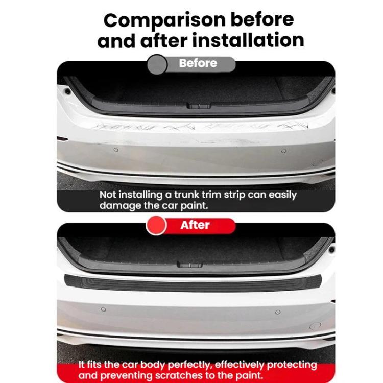 P126-1 104cm Car Trunk Anti-Collision Protection Strip DIY Bumper Guard Sticker For Sedans