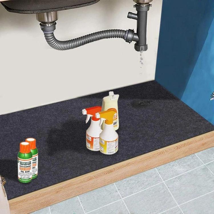 Non-Slip Absorbent Mat For Kitchen & Bathroom Sink Faucet Drip Mat For Countertops, Size: 100 x 100cm