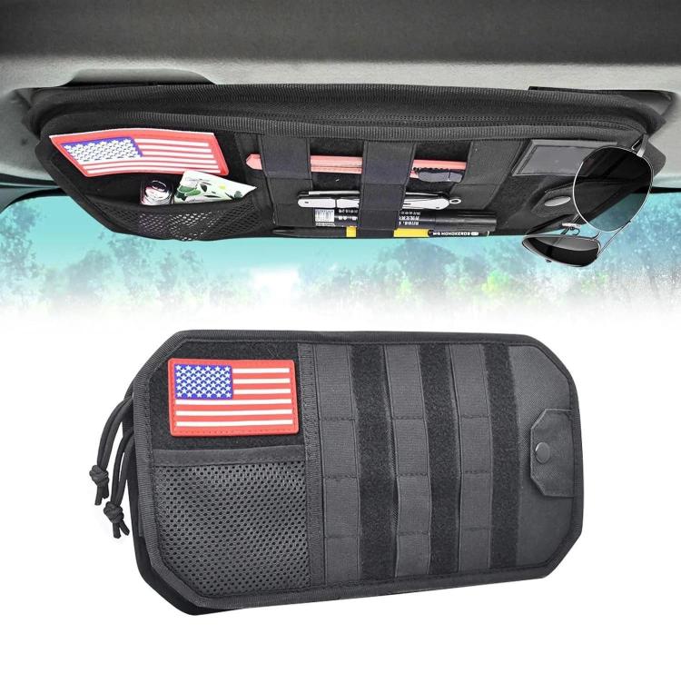 Car Sun Visor Storage Clip Vehicle-Mounted Ticket & Eyeglass Clip - Black
