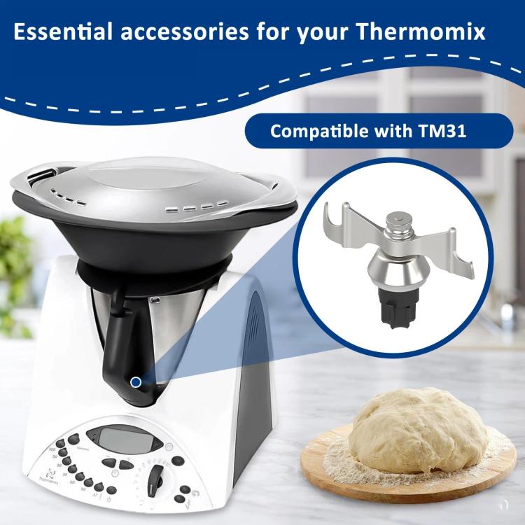 Thermomix TM7 / TM5 / TM6 Replacement Butterfly Whisk Kneading Blade For Mixing And Dough Preparation