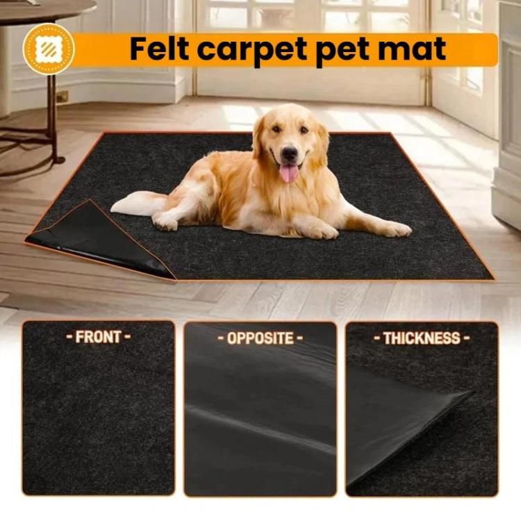 Non-Slip Cuttable Pet Felt Mat Washable Floor Protection Pad, Size: 61 x 74cm