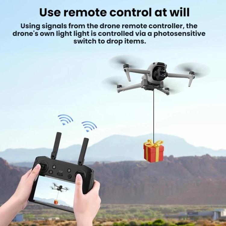 For DJI Air 3 / 3S BRDRC Airdrop System/Thrower For Aerial Gift Delivery - Gray