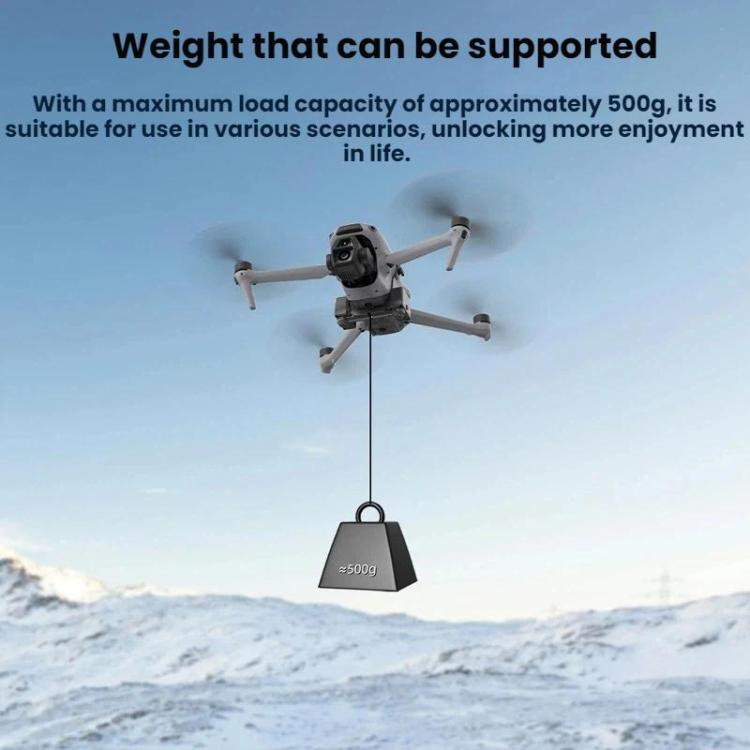 For DJI Air 3 / 3S BRDRC Airdrop System/Thrower For Aerial Gift Delivery - Gray