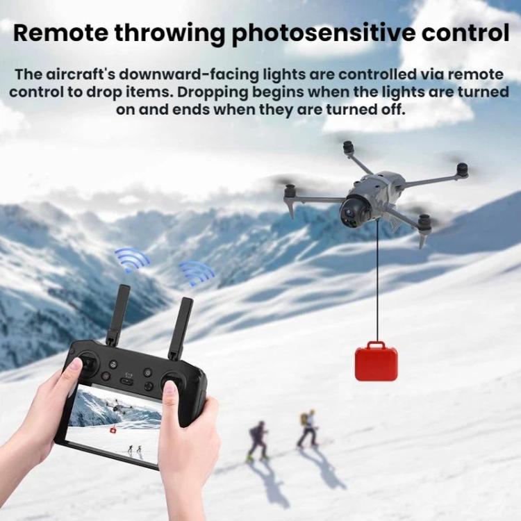 For DJI Mavic 4 Pro BRDRC Airdrop System/Thrower For Aerial Gift Delivery - Gray