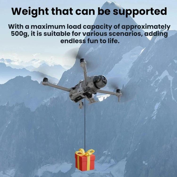 For DJI Mavic 4 Pro BRDRC Airdrop System/Thrower For Aerial Gift Delivery - Gray