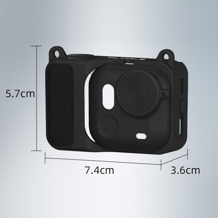 For Insta360 Go Ultra Flymile Action Camera Silicone Protective Case - Black