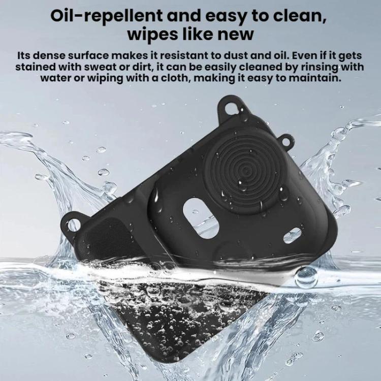 For Insta360 Go Ultra Flymile Action Camera Silicone Protective Case - Black