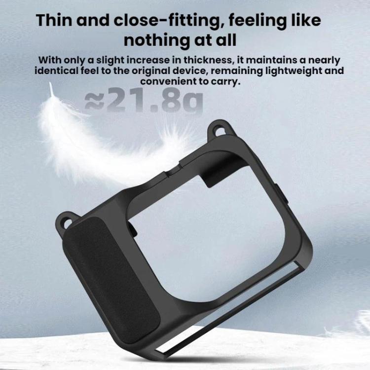 For Insta360 Go Ultra Flymile Action Camera Silicone Protective Case - Black