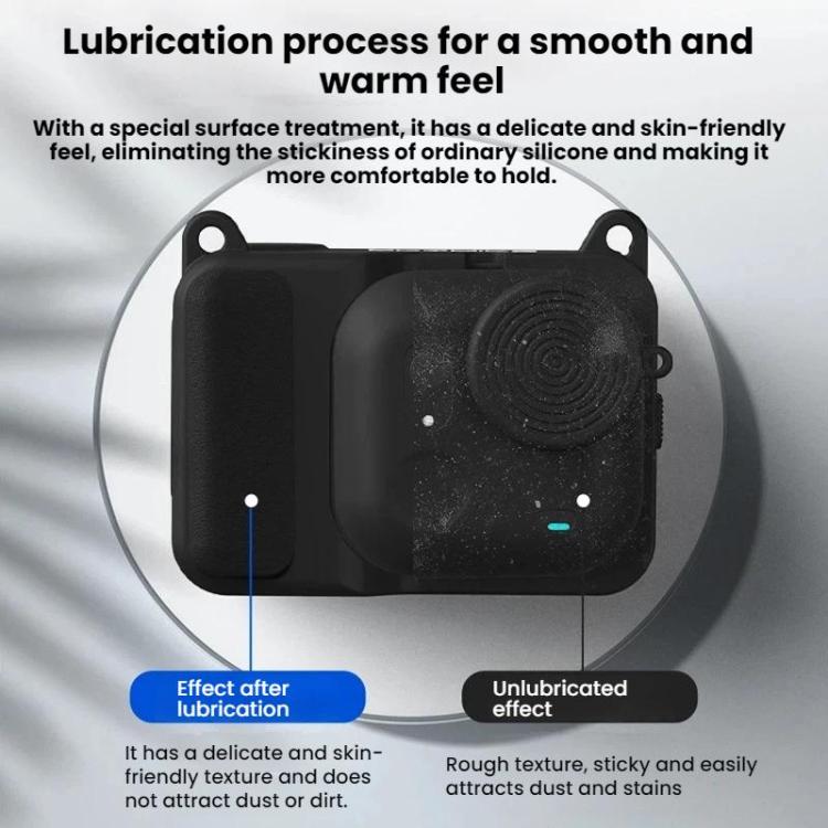 For Insta360 Go Ultra Flymile Action Camera Silicone Protective Case - Black